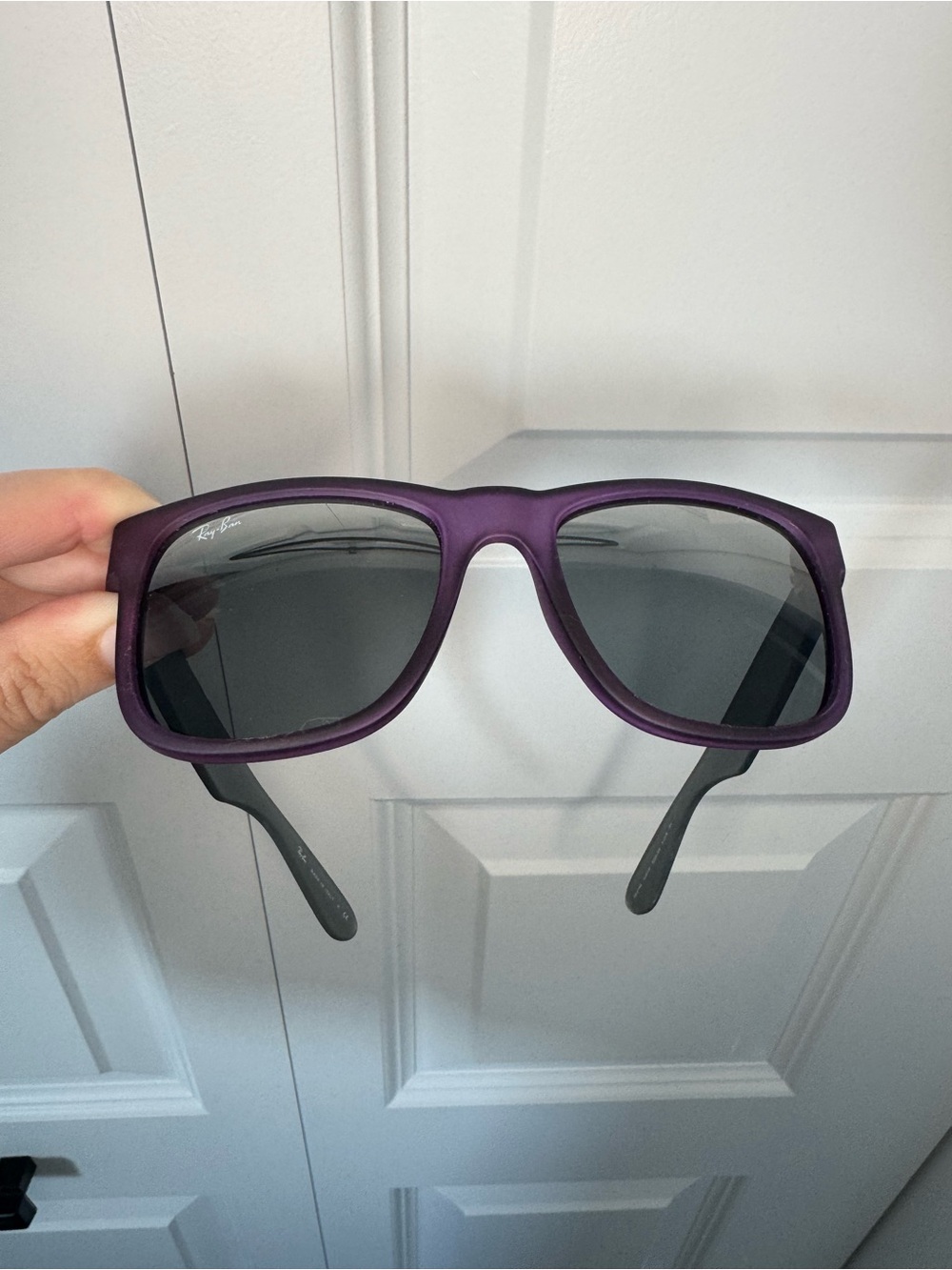 Ray-Ban Justin RB4165 6024/88 Violet Mirror Dark Rubber